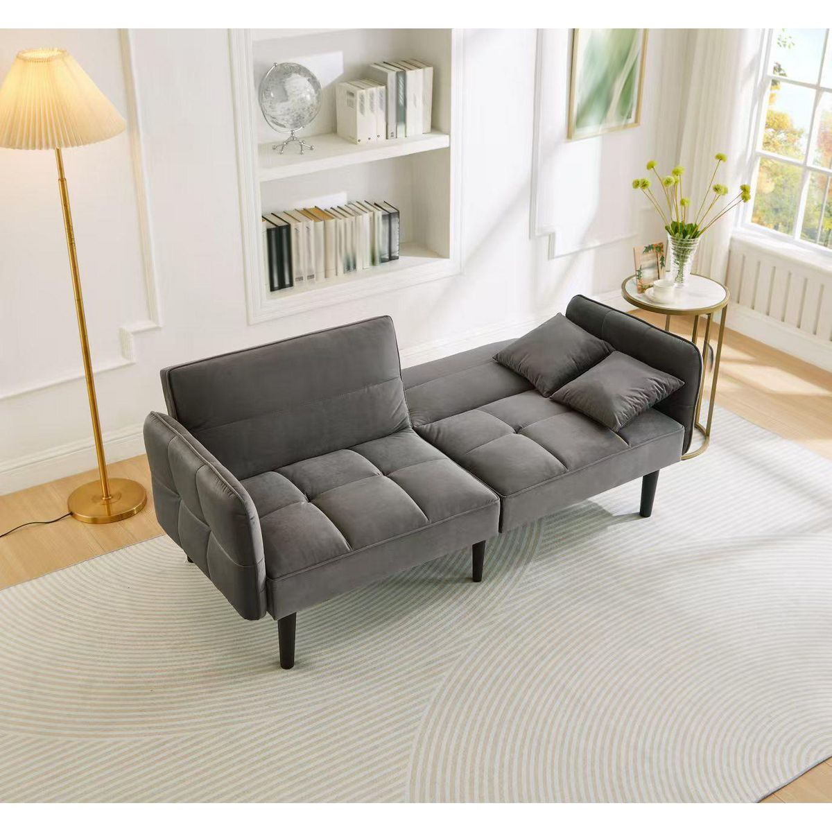 MERAX Canapé droit convertible