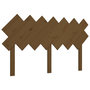 Voir la diapositive 2 : VIDAXL Tete de lit Marron miel 141x3x80,5 cm Bois massif de pin