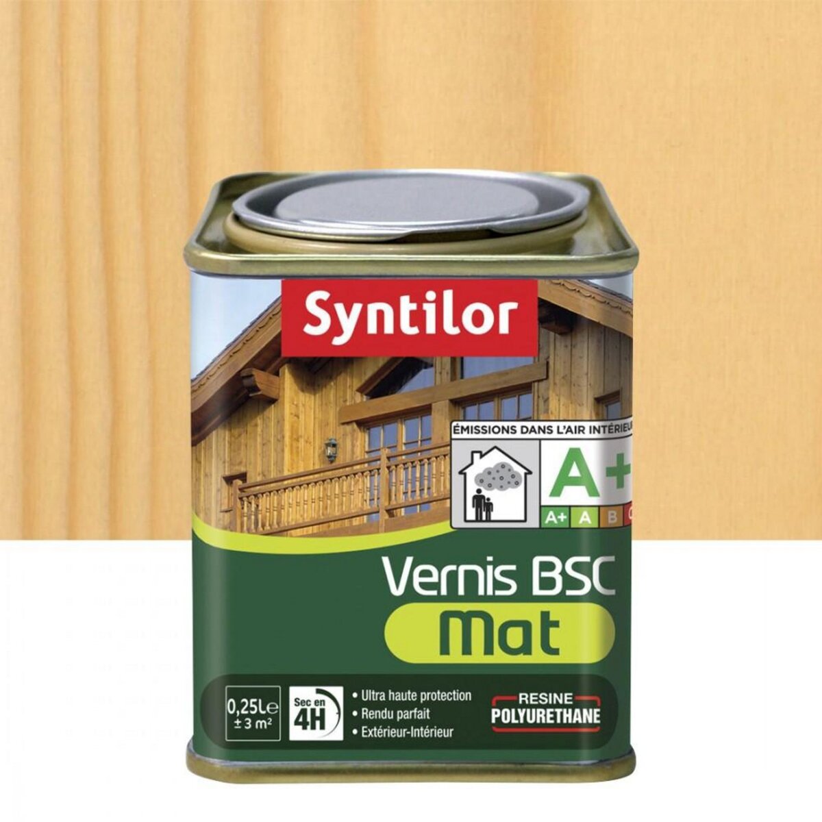 CENTRALE BRICO Vernis bois extérieur SYNTILOR incolore mat 0.25 l