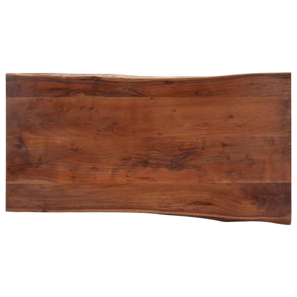 VIDAXL Table basse avec bord naturel 115x60x40 cm Bois d'acacia massif