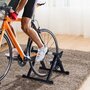HOMCOM Home Trainer vélo support d'entrainement pliable pour vélo de route VTT acier noir