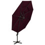 Voir la diapositive 3 : VIDAXL Parasol de jardin a 4 niveaux mat en aluminium rouge bordeaux