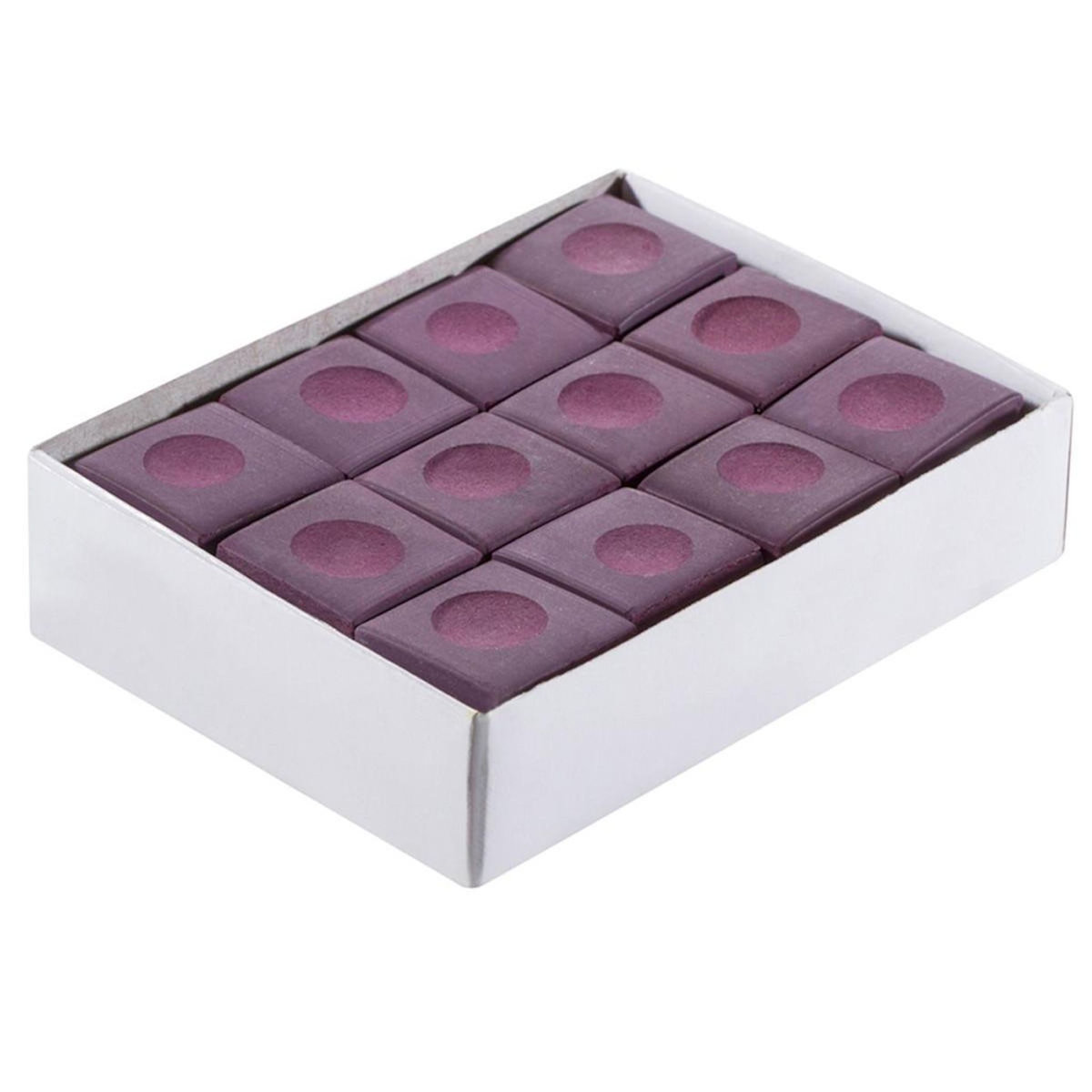 Paris Prix Lot de 12 Craies pour Billard 2cm Prune