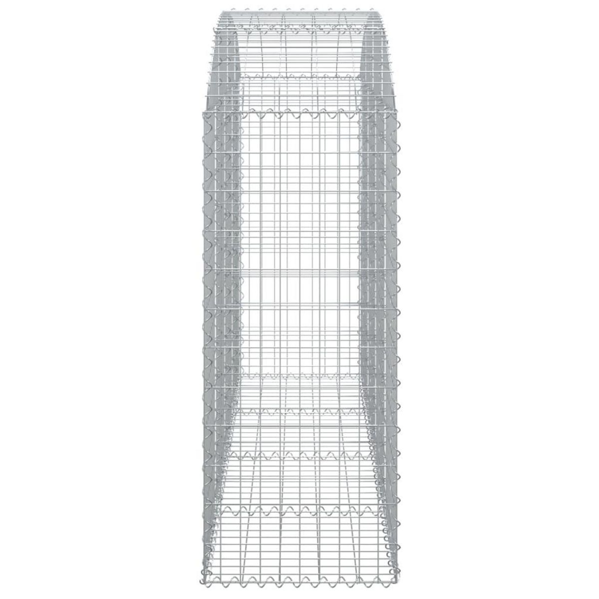 VIDAXL Panier de gabions arque 200x50x120/140 cm Fer galvanise