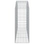 Voir la diapositive 4 : VIDAXL Panier de gabions arque 200x50x120/140 cm Fer galvanise