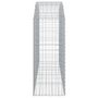 Voir la diapositive 4 : VIDAXL Panier de gabions arque 200x50x120/140 cm Fer galvanise