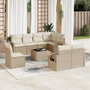 Voir la diapositive 1 : VIDAXL Salon de jardin avec coussins 9 pcs beige resine tressee