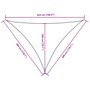 Voir la diapositive 6 : VIDAXL Voile de parasol tissu oxford triangulaire 3x3x4,24 m marron
