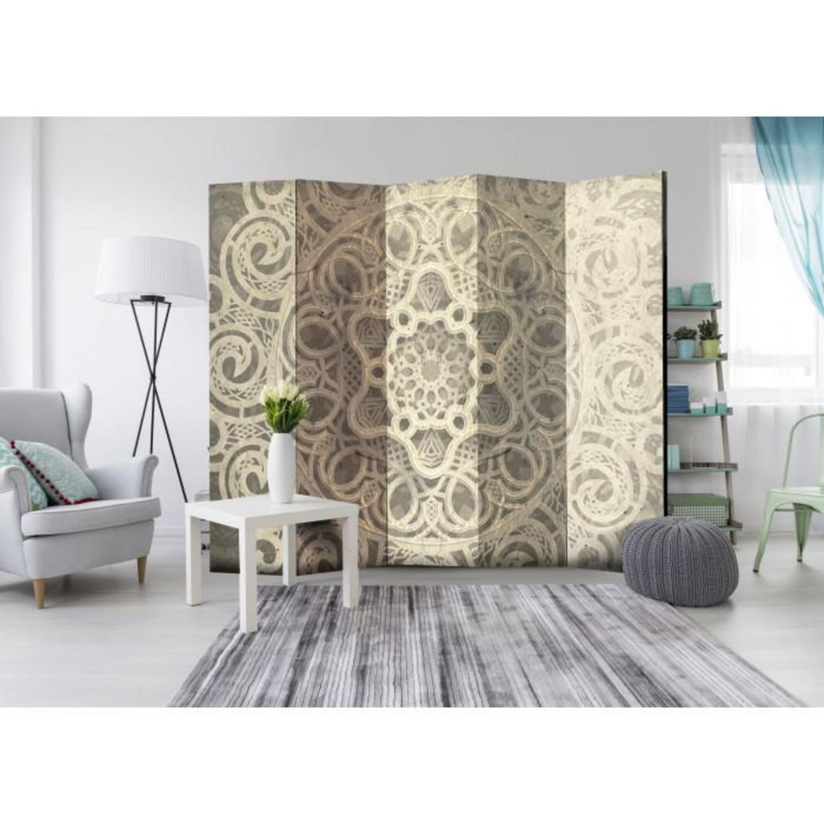 Paris Prix Paravent 5 Volets  Chanson de Délicatesse  172x225cm