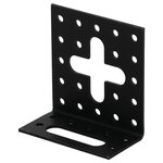 SUKI Equerre acier zingué ajustable noire Magnodur 30x60x60, SUKI