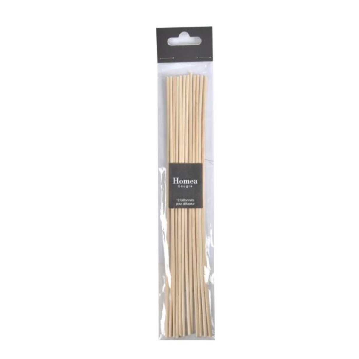 Paris Prix Lot de 12 Bâtonnets Diffuseur  Rotin  23cm Naturel