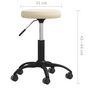 Voir la diapositive 6 : VIDAXL Chaise de bureau pivotante creme velours