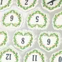 Artemio 30 stickers calendrier de l'Avent - coeurs
