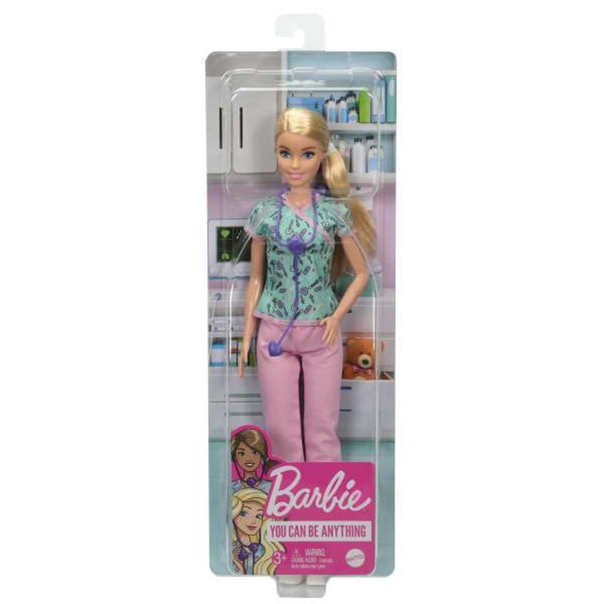 Voir la diapositive 6 : BARBIE Barbie - Barbie infirmiere - Poupée Mannequin - Des 3 ans GTW39