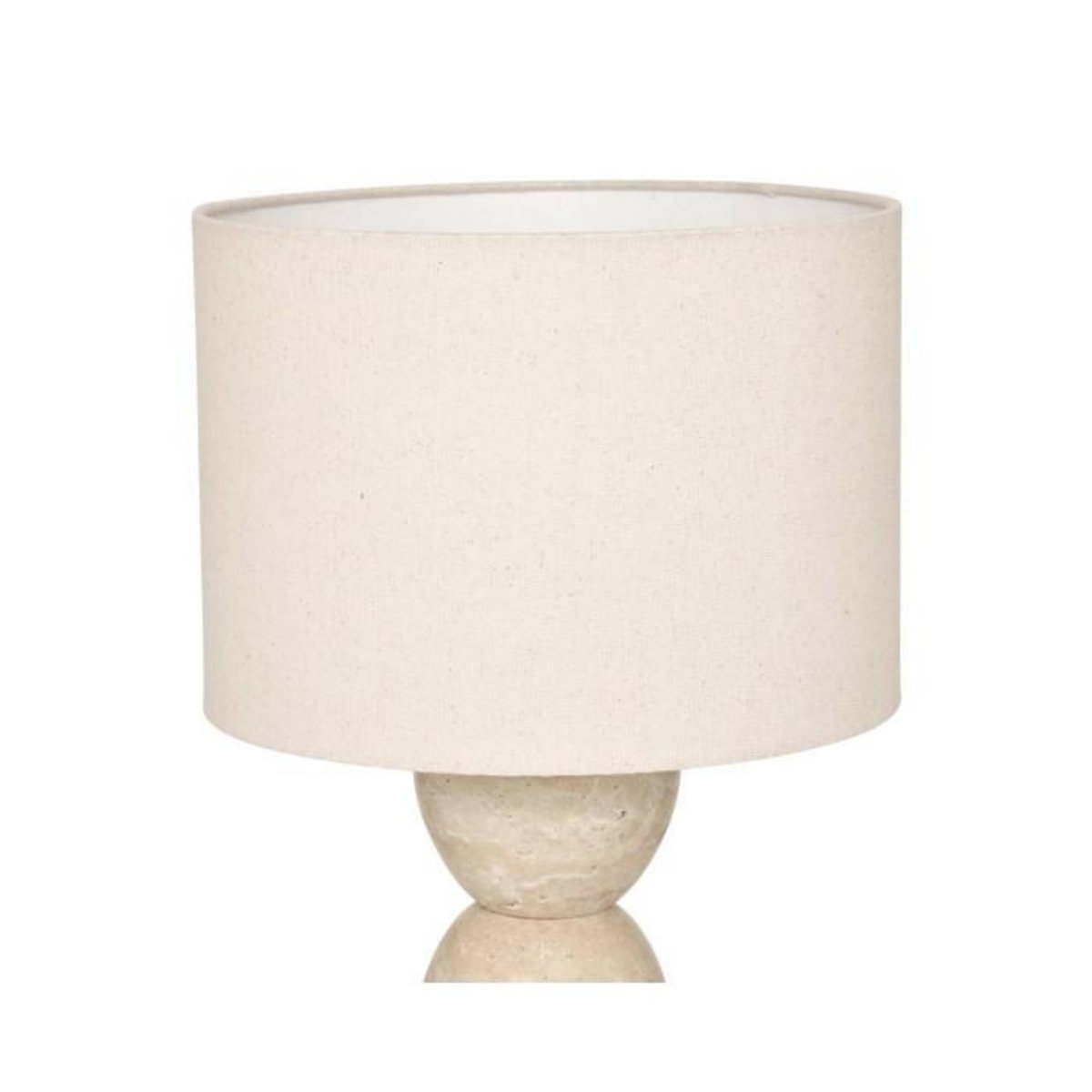 ATMOSPHERA Lampe à Poser en Travertin  Erin  47cm Beige