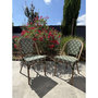 Voir la diapositive 6 : Paris Prix Ensemble Table de Jardin en Terrazzo & 2 Chaises  Bistro  60cm Vert