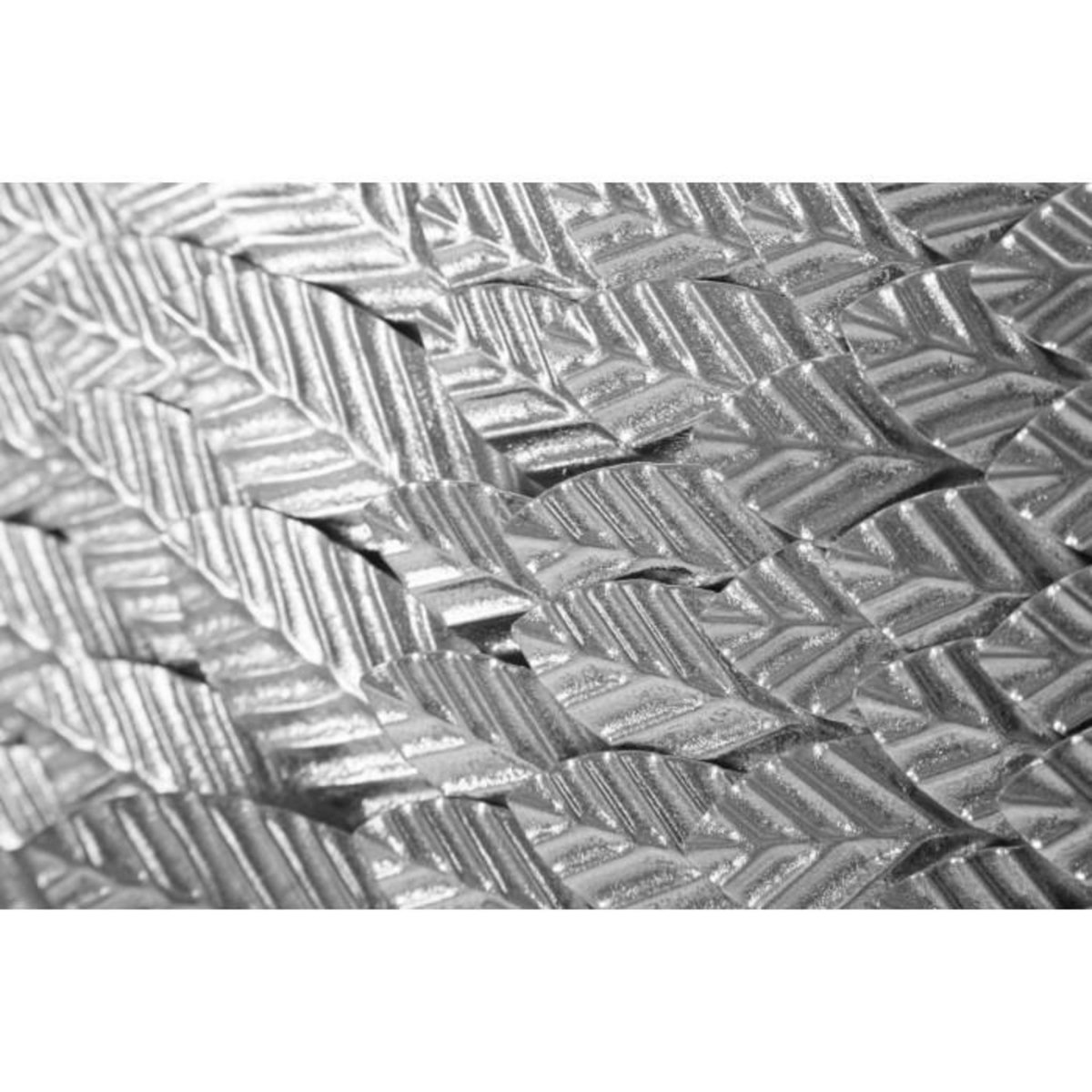 Paris Prix Lot de 2 Décorations Murales en Métal  Beauty  100cm Argent