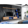 Voir la diapositive 2 : Paris Prix Ensemble Meuble TV  Switch XXI  260cm Naturel & Noir