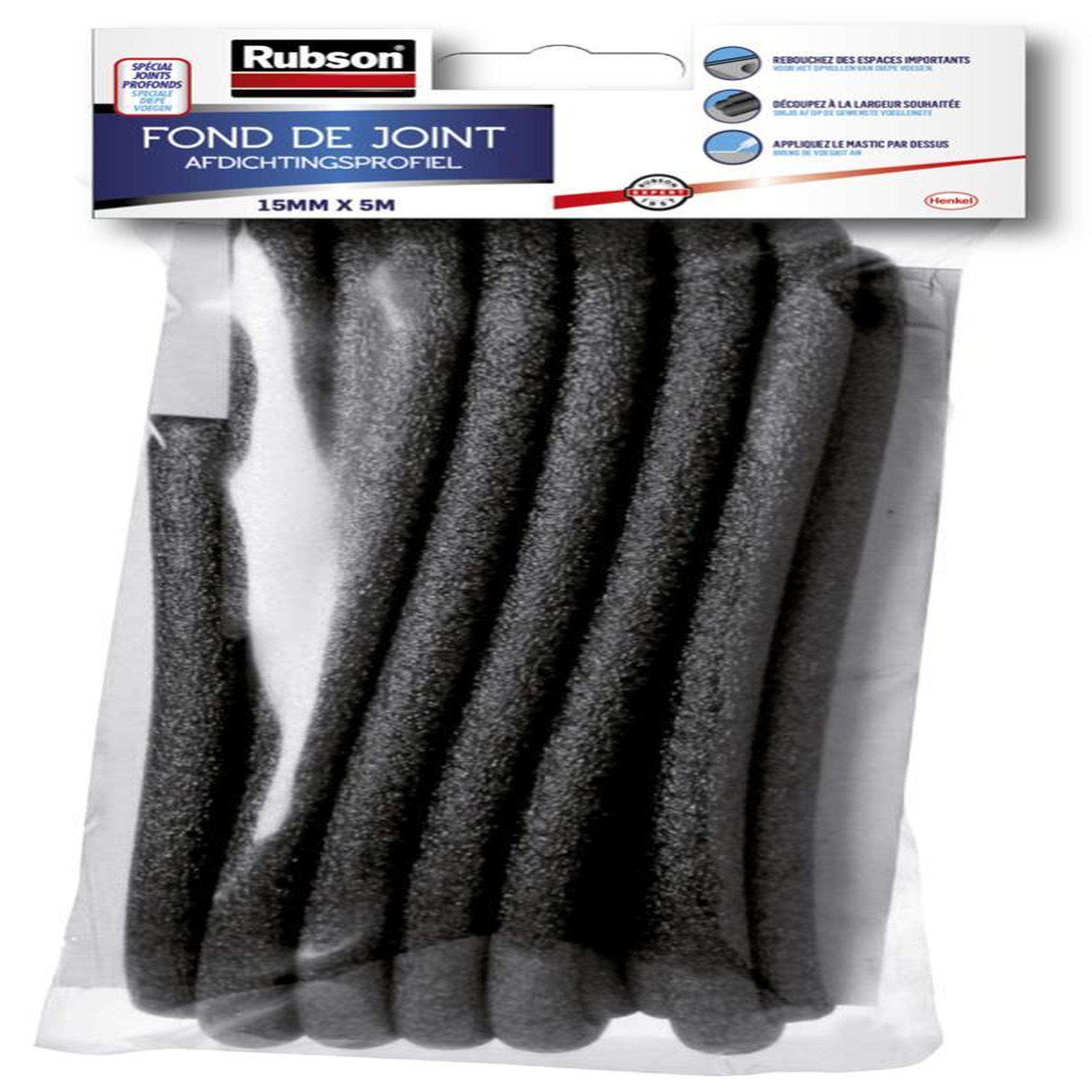 rubson Bande d'étanchéité Fond de joint, RUBSON blanc 5m X 15 mm