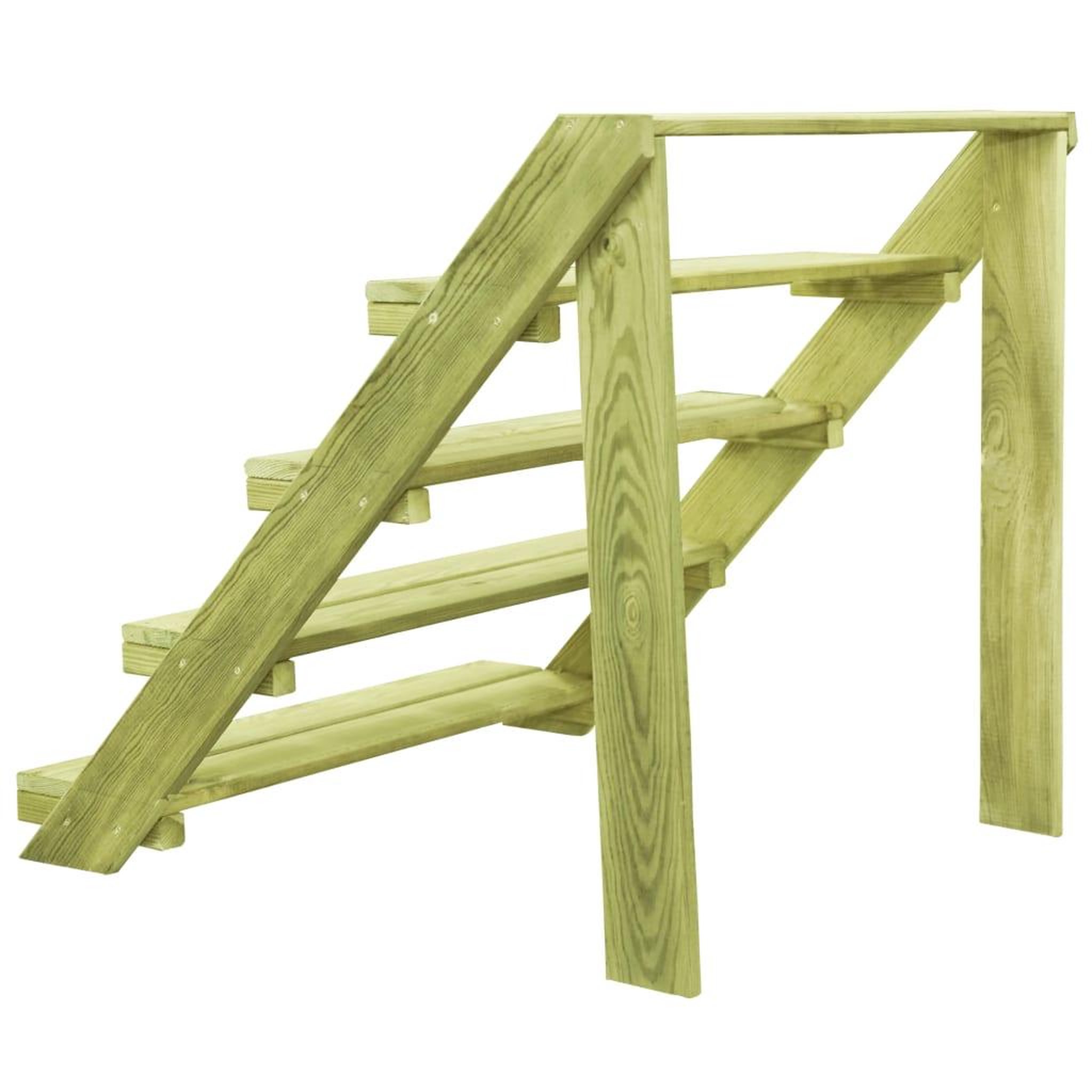 Voir la diapositive 4 : VIDAXL Support de jardiniere 80x80x80 cm Bois de pin impregne
