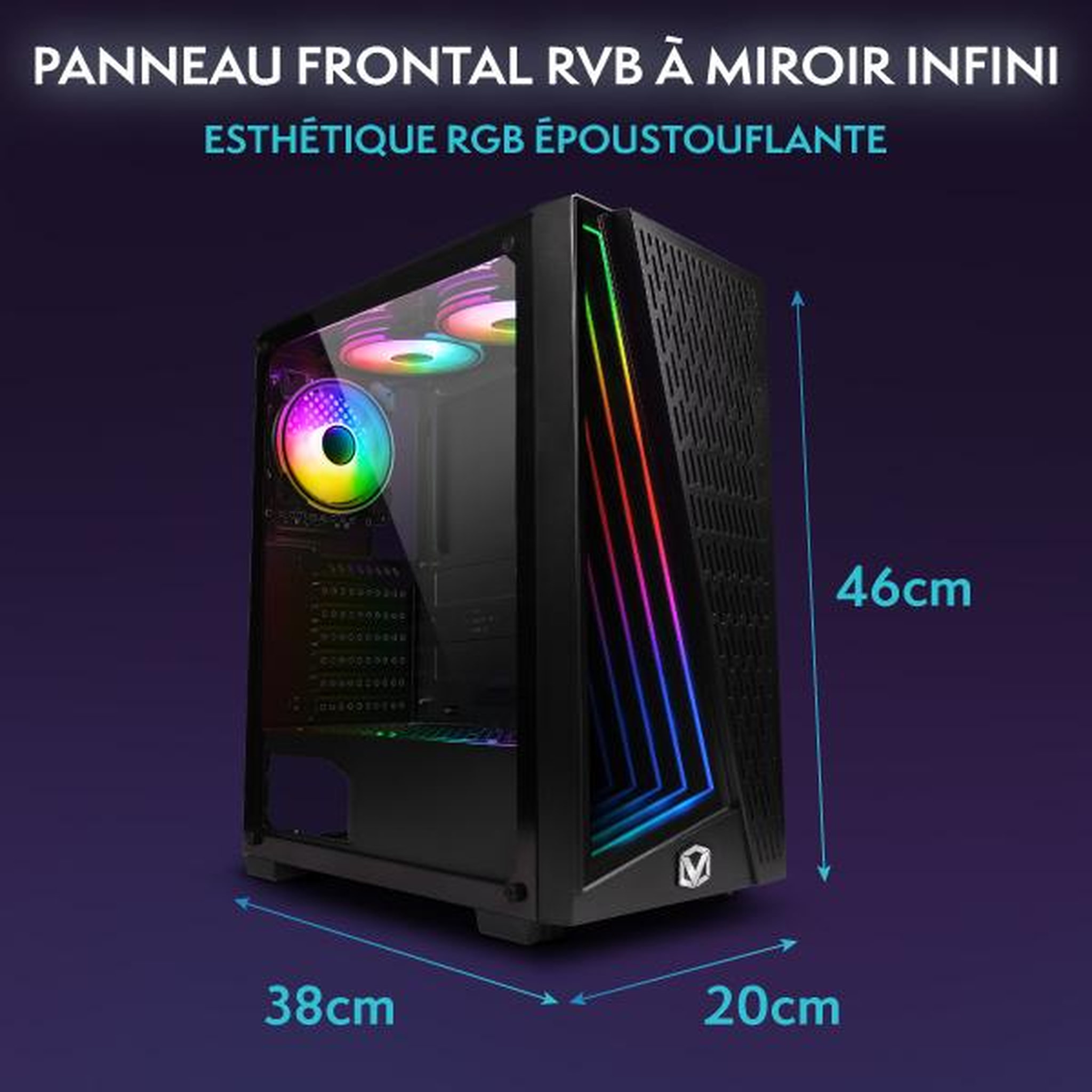 Voir la diapositive 4 : VIBOX PC Gamer Complet - Ryzen 3 3200G, 16 Go RAM, 1 To SSD, Windows 11, WiFi 6 + Bluetooth 5.4