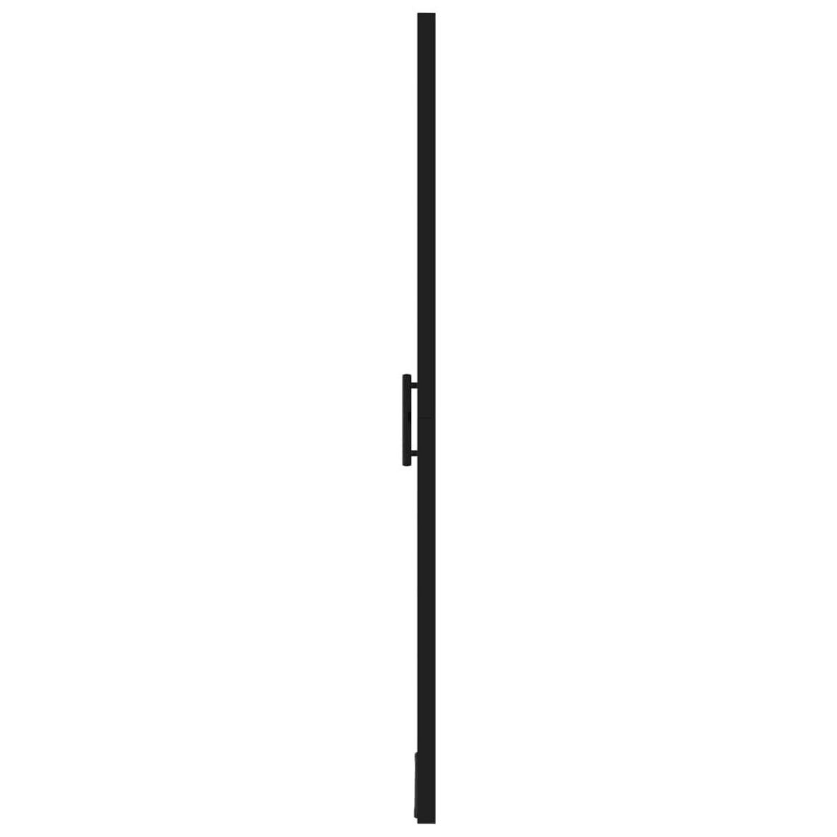 VIDAXL Porte de douche verre trempe 100x178 cm noir