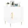 Voir la diapositive 4 : VIDAXL Tables de chevet 2 pcs blanc brillant 40x40x50 cm