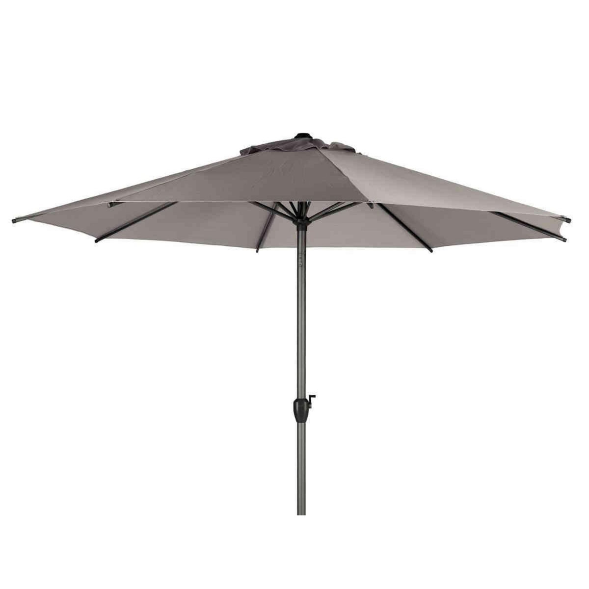 HESPERIDE Parasol droit rond Loompa Taupe - 3 m - Hespéride