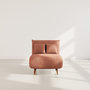 Voir la diapositive 5 : BEST MOBILIER Lumi - banquette convertible clic-clac 1 place en velours côtelé