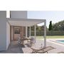 Voir la diapositive 8 : Pergola Bioclimatique adossée 3x6 m - Aluminium - Blanc -  VS OmBREA®
