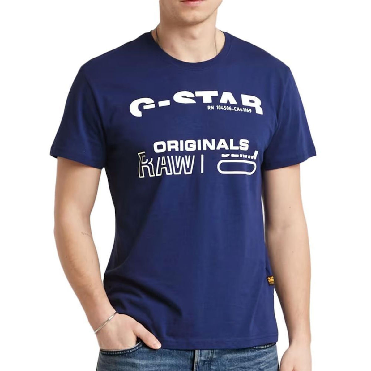 G-Star Raw T-shirt Bleu Homme G-Star Raw Originals
