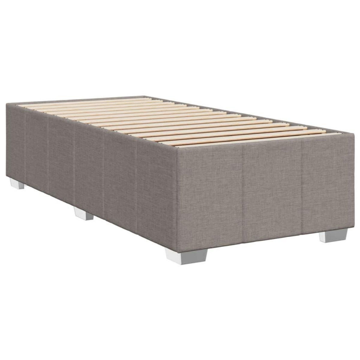 VIDAXL Cadre de lit sans matelas taupe 100x200 cm tissu