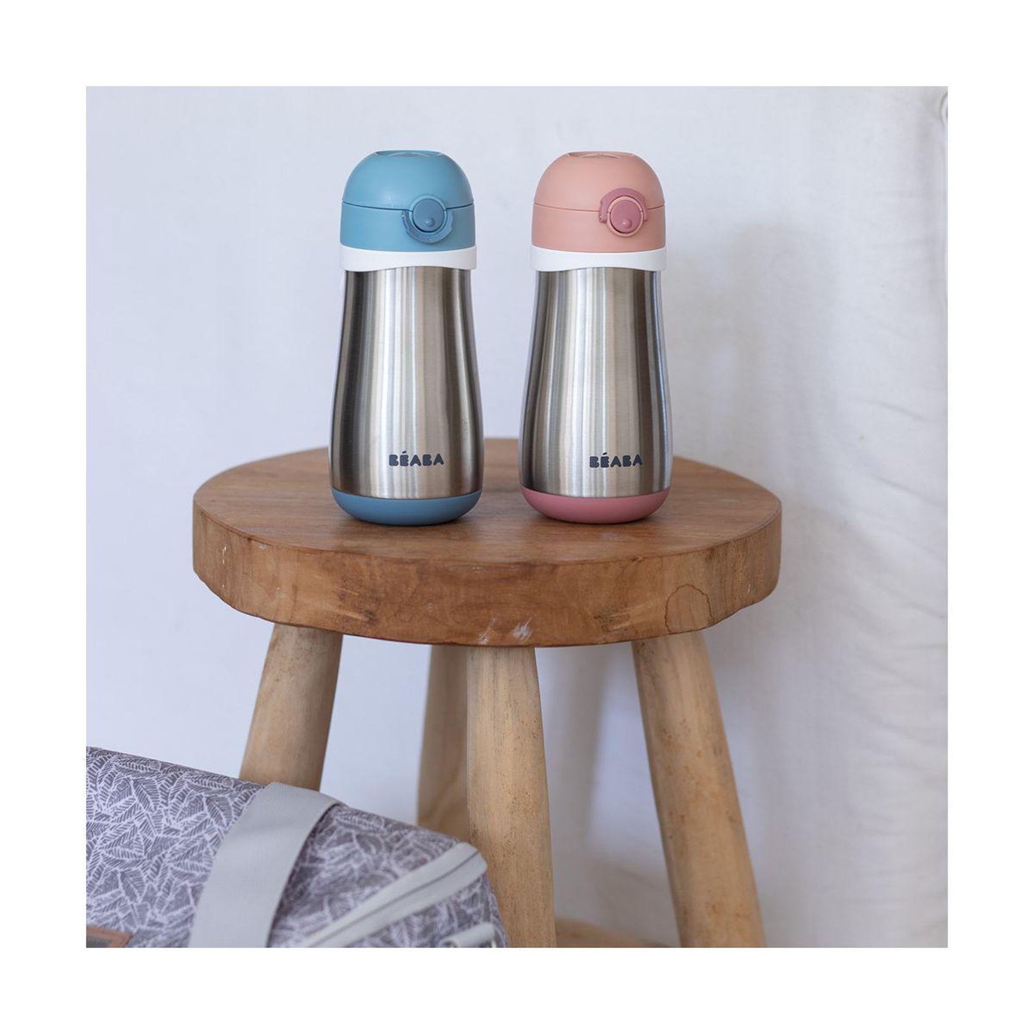 Voir la diapositive 4 : BEABA Tasse 350 ml et anse old pink
