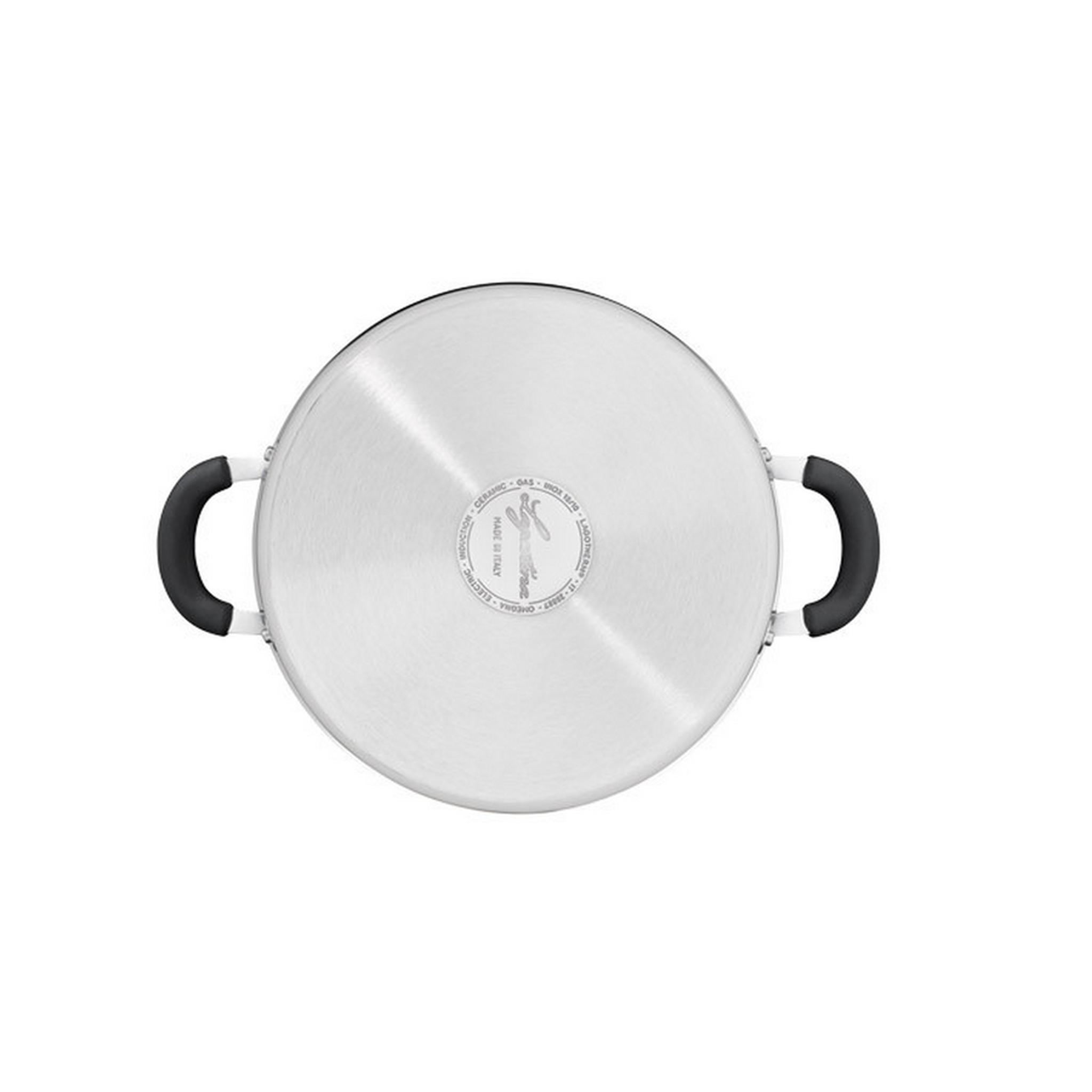 Voir la diapositive 2 : Lagostina Sauteuse inox 26cm + couvercle - 012896032426