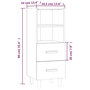 Voir la diapositive 6 : VIDAXL Buffet Chene marron 34,5x34x90 cm Bois d'ingenierie