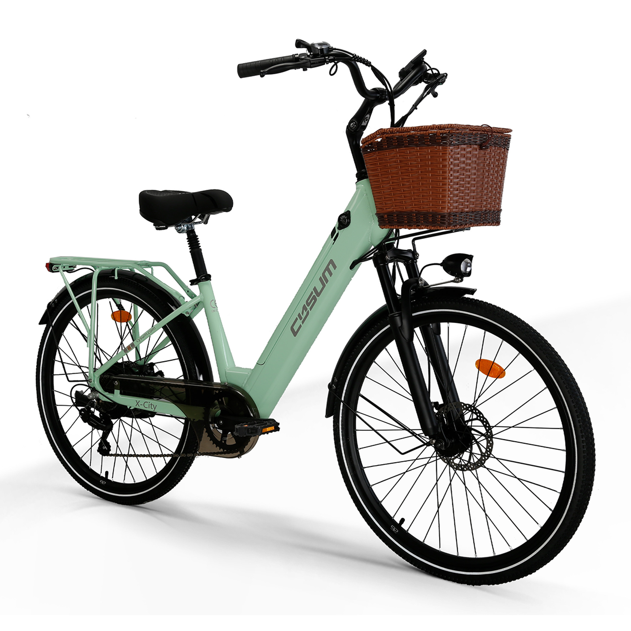 Voir la diapositive 2 : CYSUM Vélo électrique cysum x-city