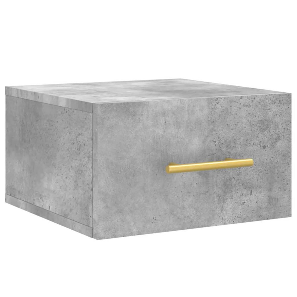 VIDAXL Tables de chevet murales 2 pcs gris beton 35x35x20 cm