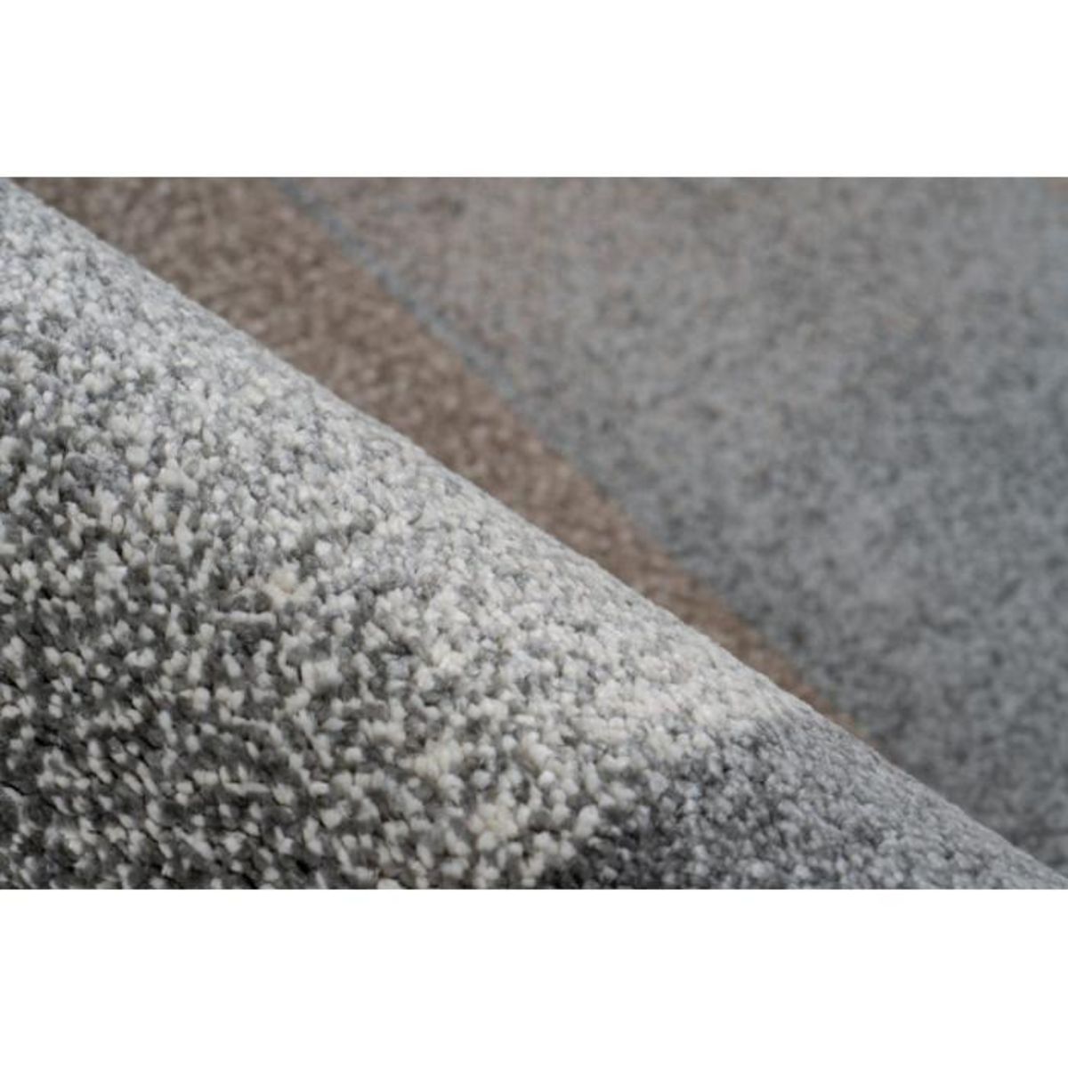 Paris Prix Tapis Tissé à Poils Courts  Broadway III  Marron & Gris