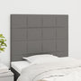 Voir la diapositive 1 : VIDAXL Tetes de lit 2 pcs Gris fonce 100x5x78/88 cm Tissu