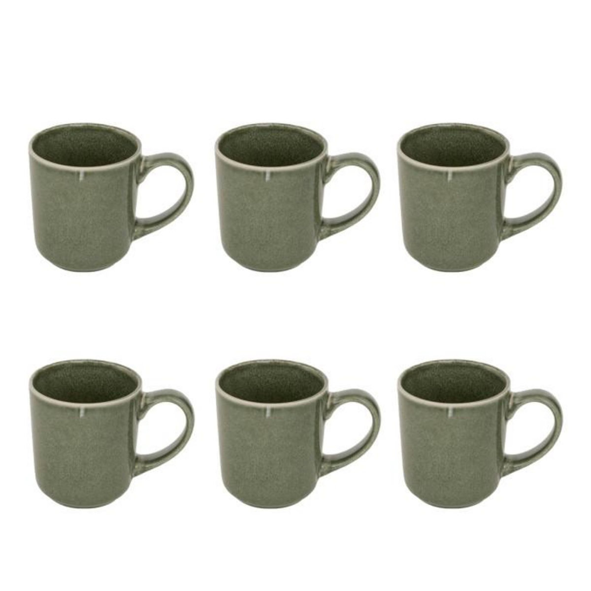 SECRET DE GOURMET Lot de 6 Mugs  Terre Inconnue  42cl Kaki