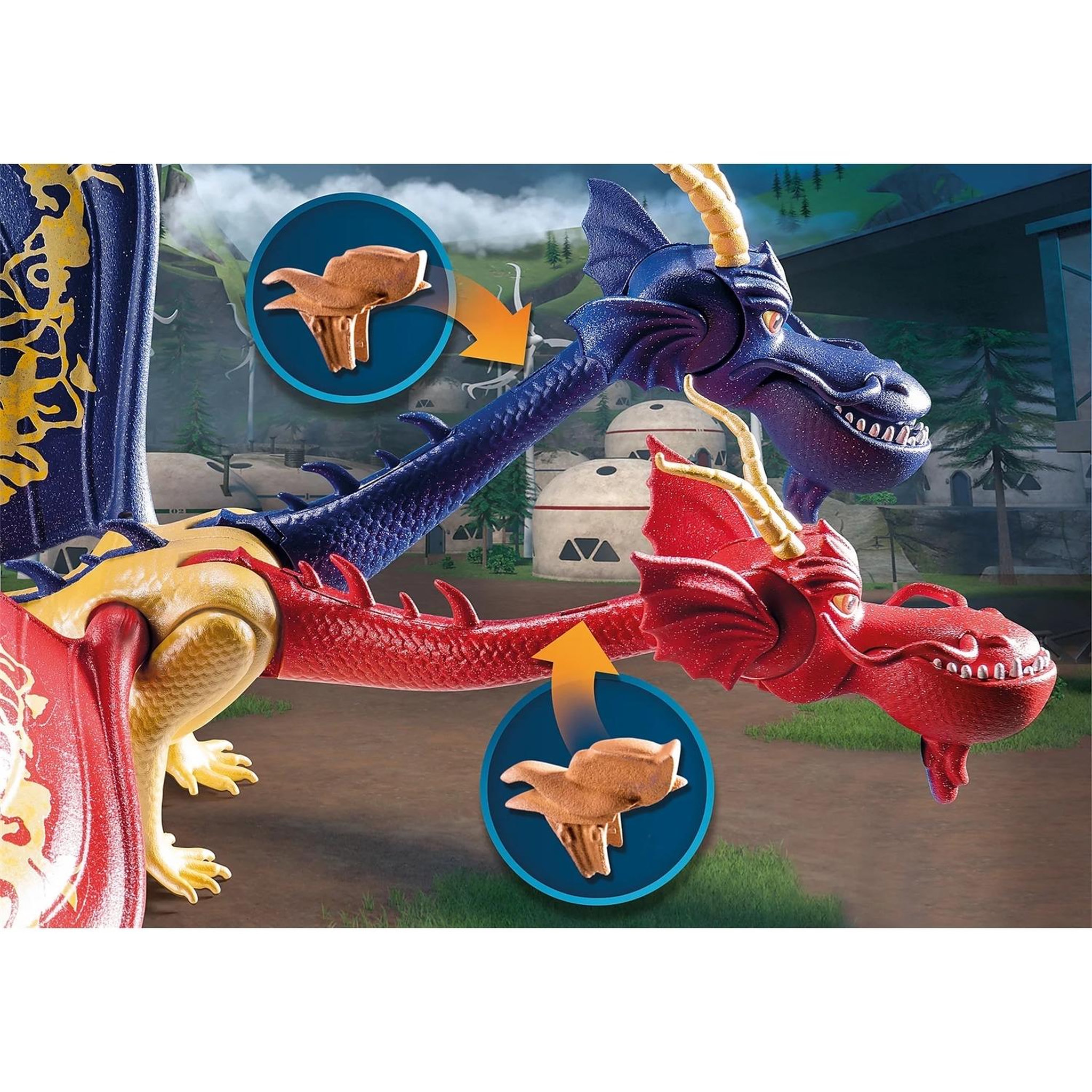 Voir la diapositive 4 : PLAYMOBIL Dragons Set de Jeu The Nine Realms - Wu & Wei avec Jun