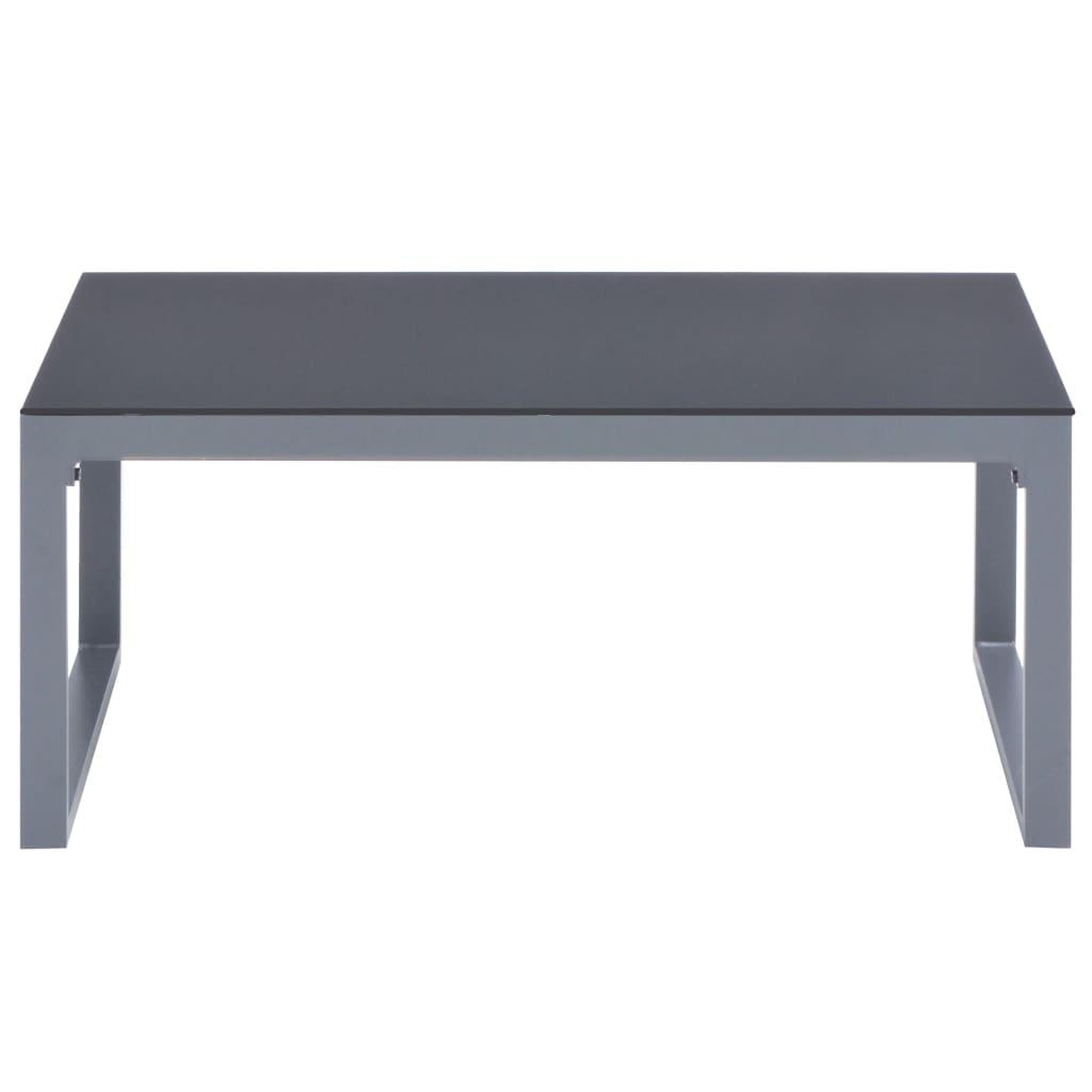 Voir la diapositive 4 : VIDAXL Salon de jardin 3 pcs et coussins aluminium noir