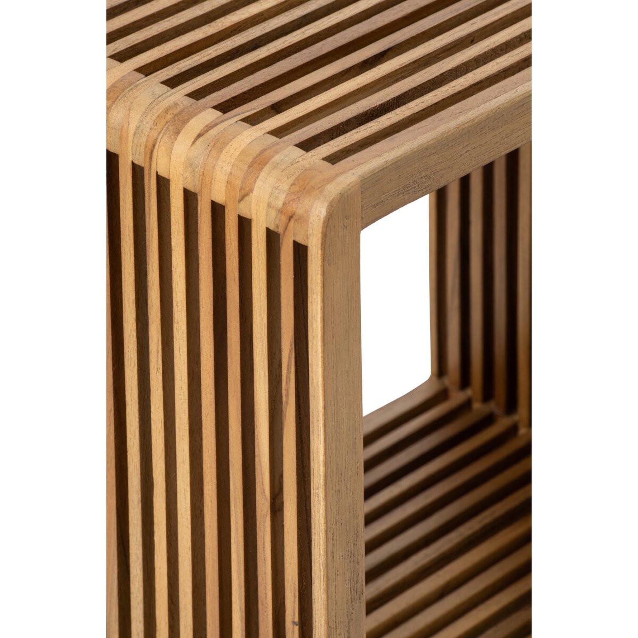 Voir la diapositive 4 : Paris Prix Étagère 4 Cases en Bois  Lars  80cm Naturel
