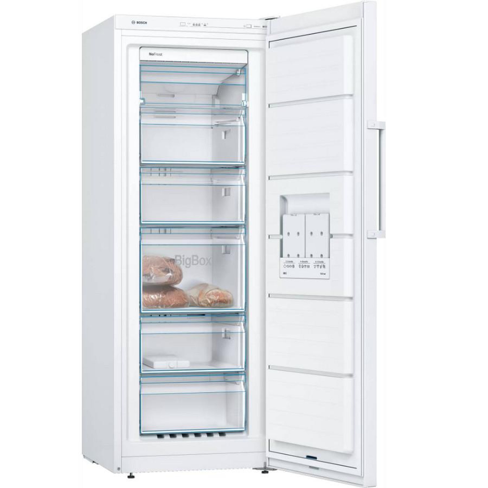 Voir la diapositive 3 : BOSCH Congélateur armoire 60cm 200l nofrost - gsn29uwew