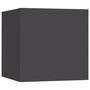 Voir la diapositive 4 : VIDAXL Meubles TV muraux 8 pcs Gris 30,5x30x30 cm