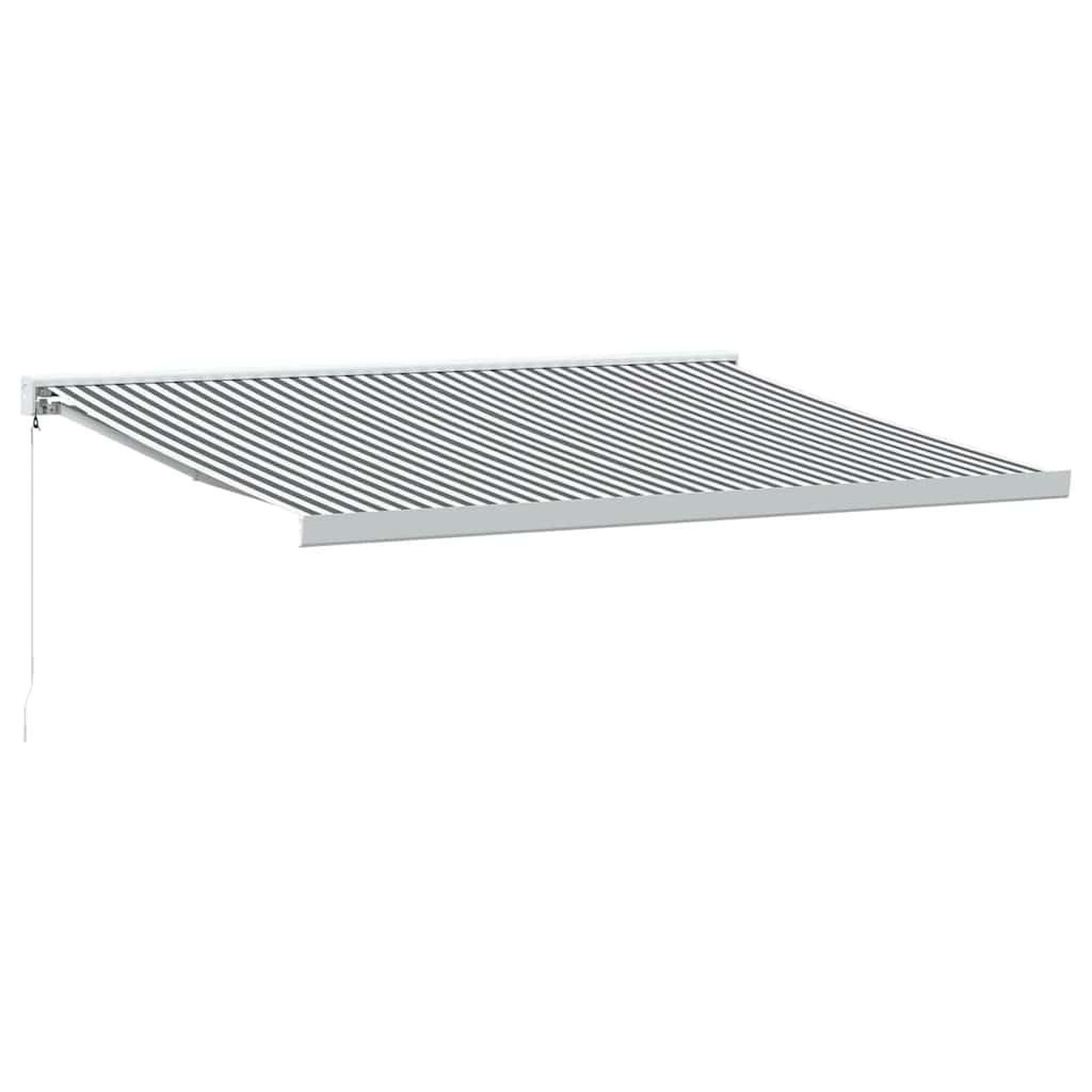 Voir la diapositive 2 : VIDAXL Auvent retractable anthracite et blanc 4x3 m tissu et aluminium