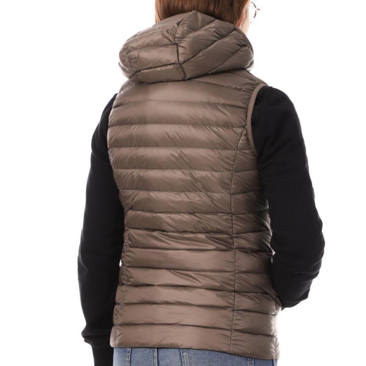 JUSTOVERTHETOPJOTT Doudoune Sans Manche Taupe Femme Jott Mali NOOS