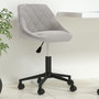Voir la diapositive 1 : VIDAXL Chaise pivotante de bureau Gris clair Velours