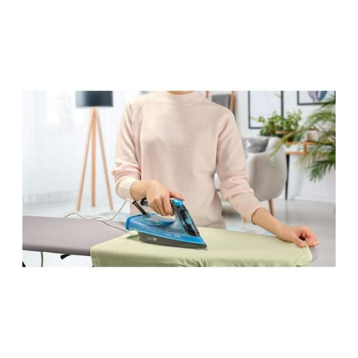 BRAUN BRAUN FI3194 BK FreeStyle 3 - Fer vapeur - Puissance 2400 W - Vapeur constante 45 g/min Pressing 200g/min - Semelle SuperCeramic