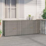 Voir la diapositive 1 : VIDAXL Armoire de rangement jardin Gris 198x55,5x80 cm Resine tressee